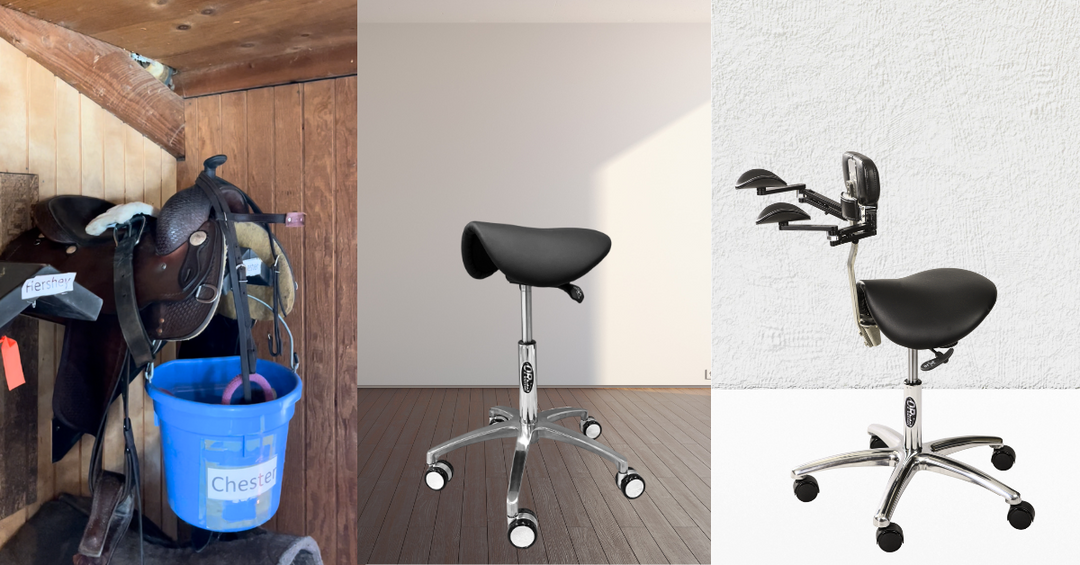 Did you know saddle stools were inspired by horseback riding?