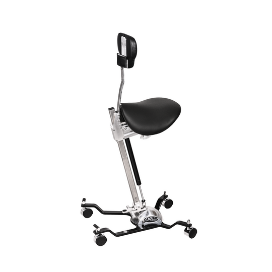 Orbital microsurgical chair with chest support and saddle seat is the best ergonomic solution for doctors and surgeons 