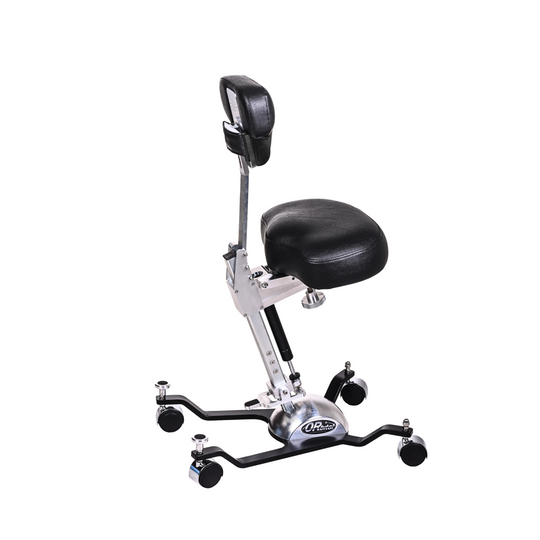 Orbital ergonomic surgical chair for medical doctors and dentists relieves back neck and shoulder pain